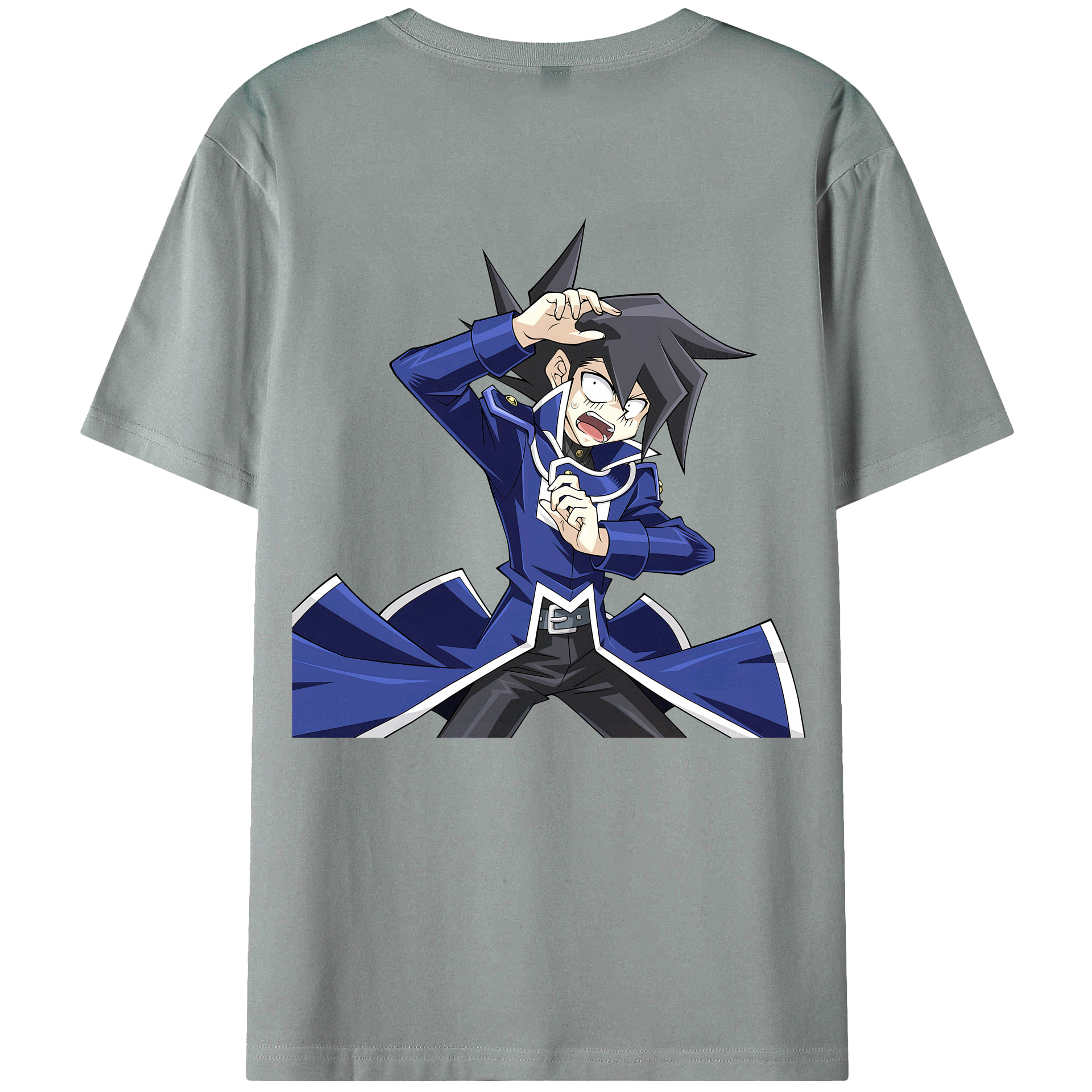 （画像用） 遊☆戯☆王 Yu-Gi-Oh! 綿100％ メンズ半袖Tシャツ（バックプリント） 通気性